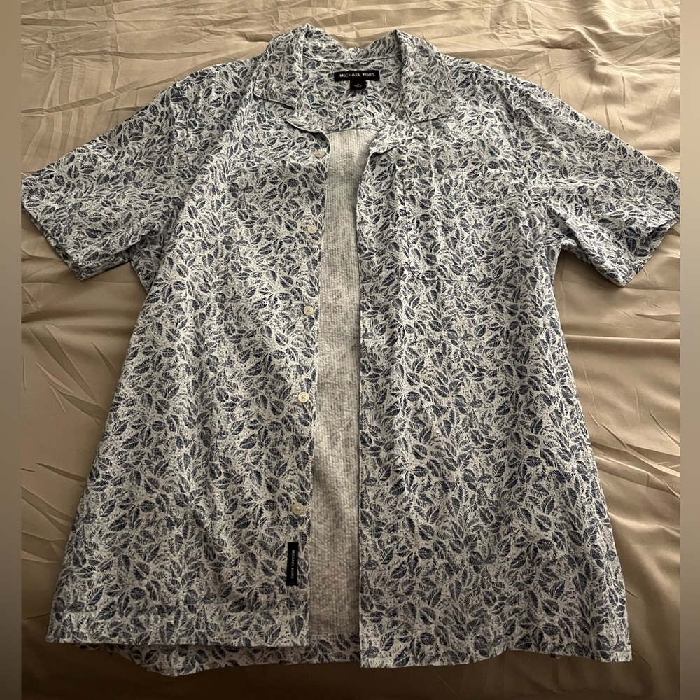 Michael Kors Shirt Sleeve Button Up Shirt